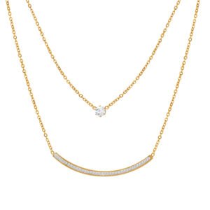 Double Layer Smile Necklace