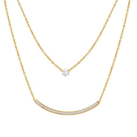 Double Layer Smile Necklace