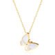 White Glow Butterfly Necklace