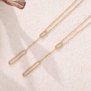 Twin Recta Necklace