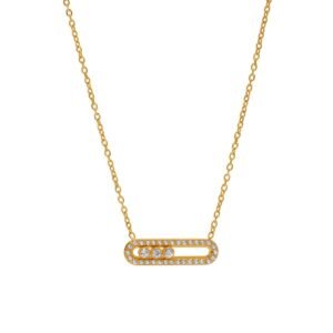 Sliding Stone Necklace