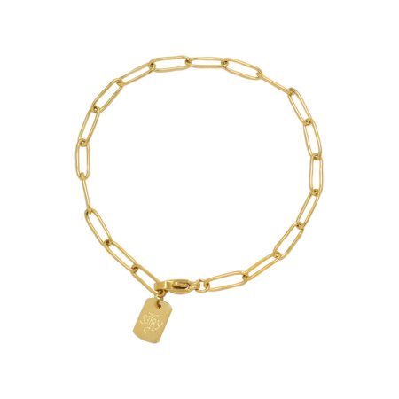 Square Paperclip Chain Bracelet