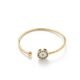 Round Flower Pendant Bangle Bracelet