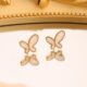 White Shell Butterfly Earrings