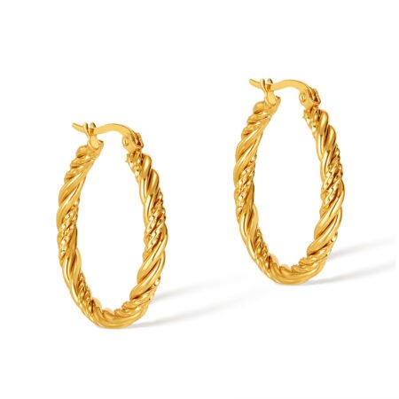 Twisted Hoop Earrings
