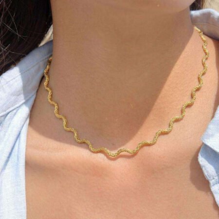 Wave Link Chain Choker