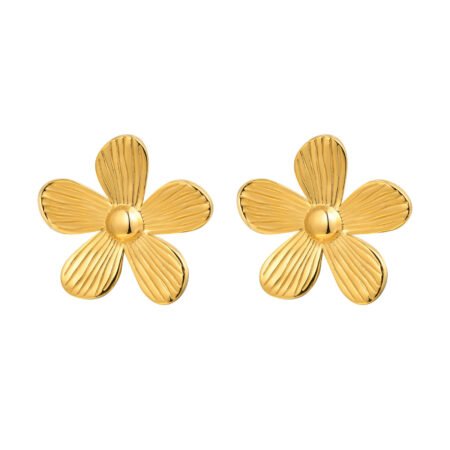 Petal Textured Stud Earrings