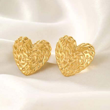 Heart Stud Earrings